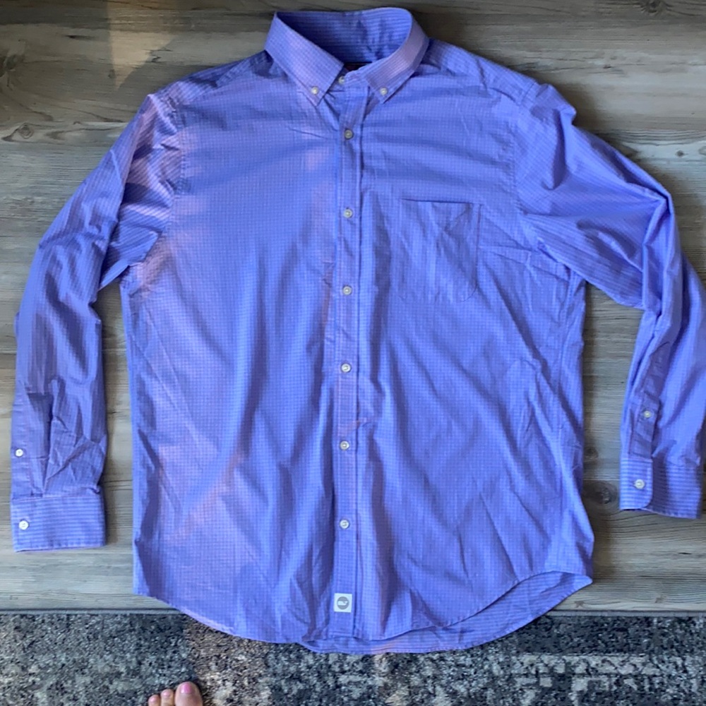 Vineyard Vines blue/ purple checked button down